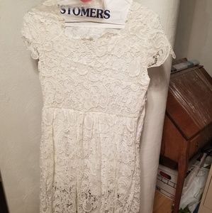 White lace dress